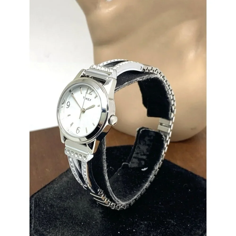Timex Women's Watch TW2W18600 Quartz Silver Dial Stainless Steel 25mm
